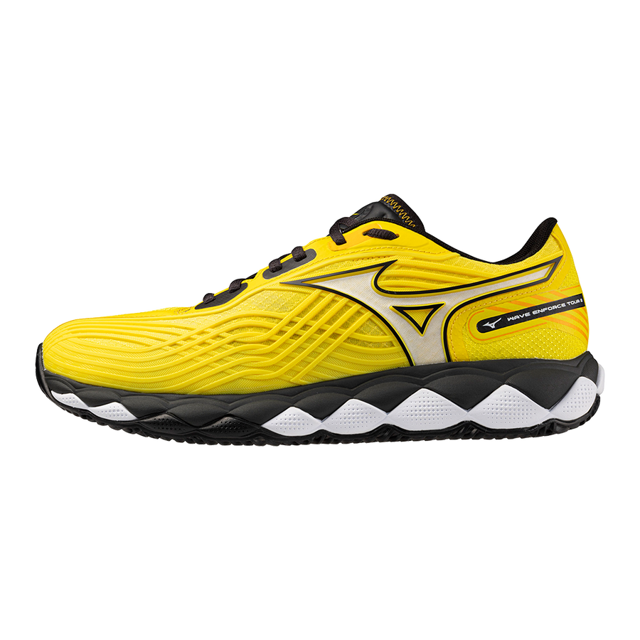 Mizuno WAVE ENFORCE TOUR 2 PADEL Vibrant Yellow/White/Black Sand
